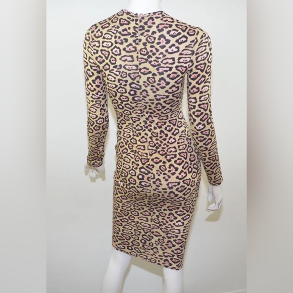 NEW! GIVENCHY Collection Jaguar Leopard Midi Dress - Picture 10 of 16